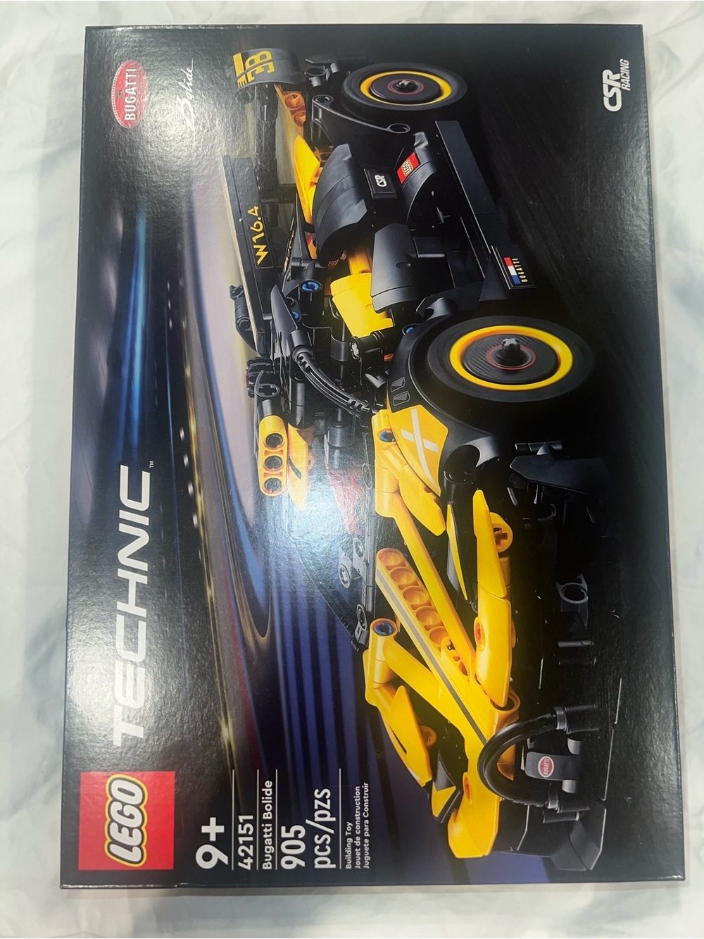 Lego Technic Yellow and Black Bugatti Bolide Replica Building Set